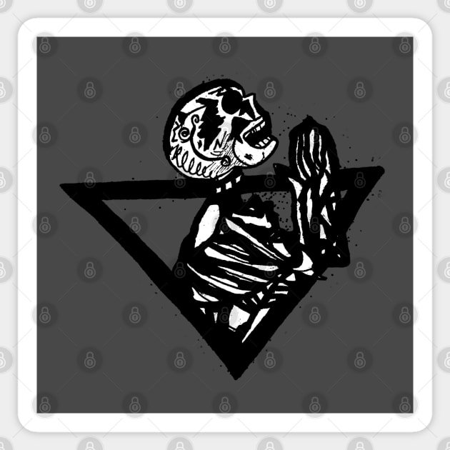 Bones Prayer Sticker by ArtTrap9000